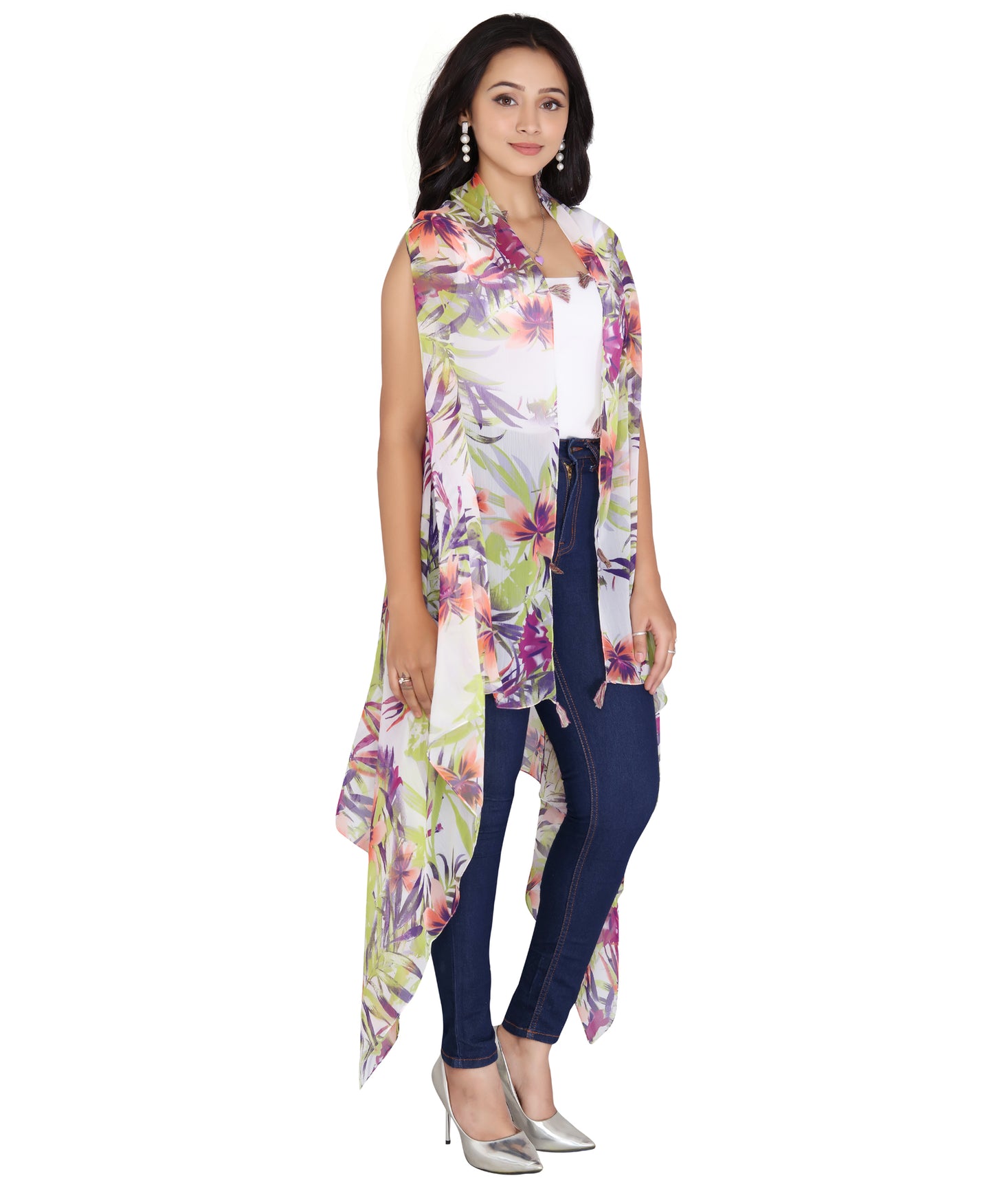 LADIES PRINTED ARMHOLE VEST