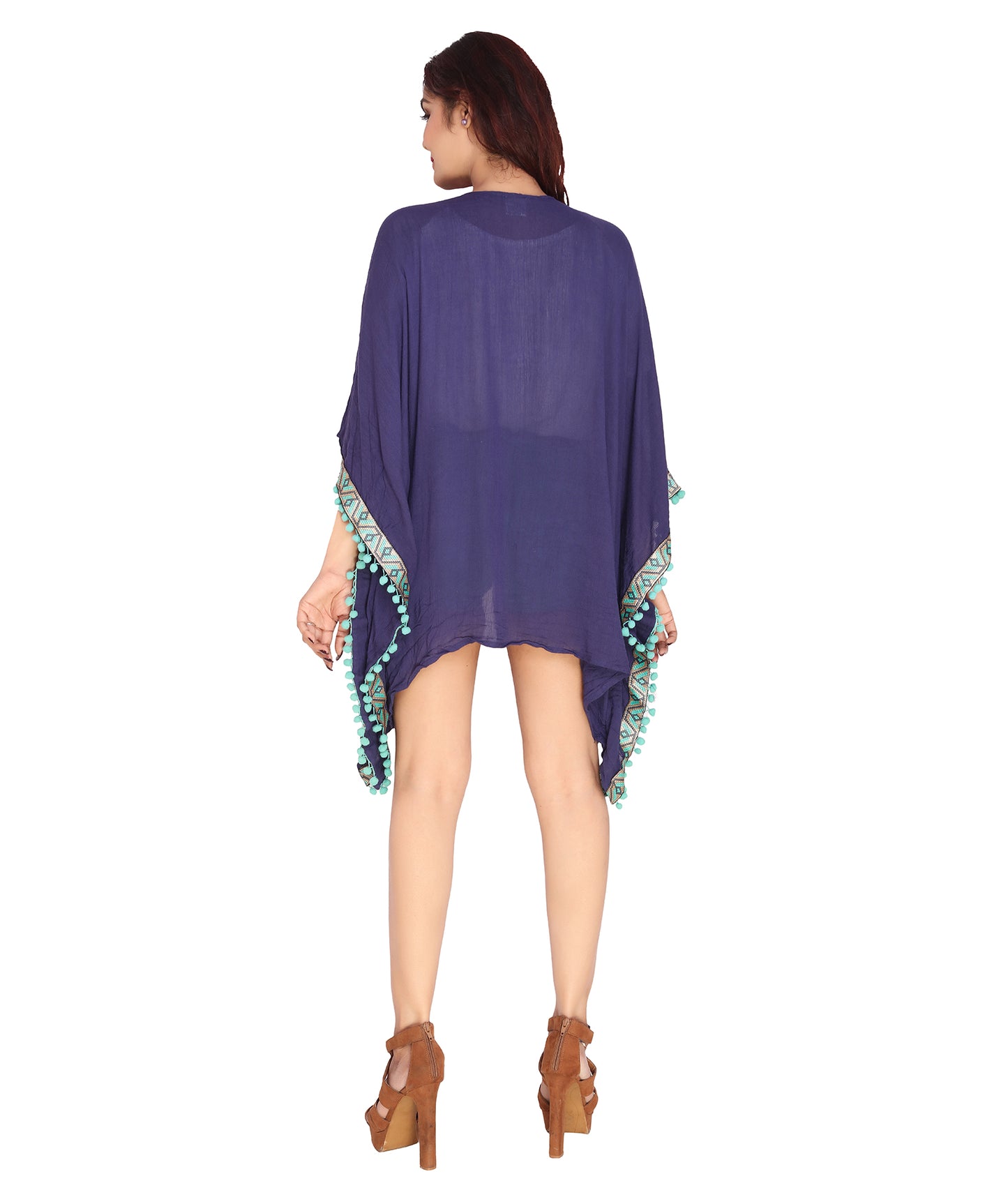 Solid Rayon Shrug for Casual and Beachwear