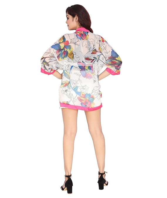 Long-Length Shrug with High Coverage and Wide Waist Opening