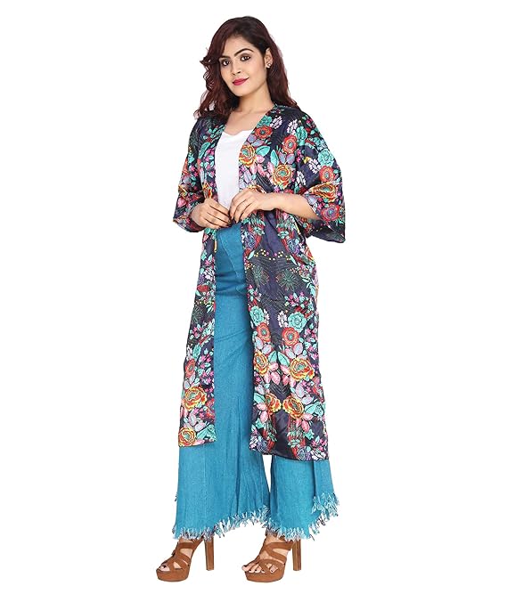 Knee-Length Ladies Shrug with Half Sleeves