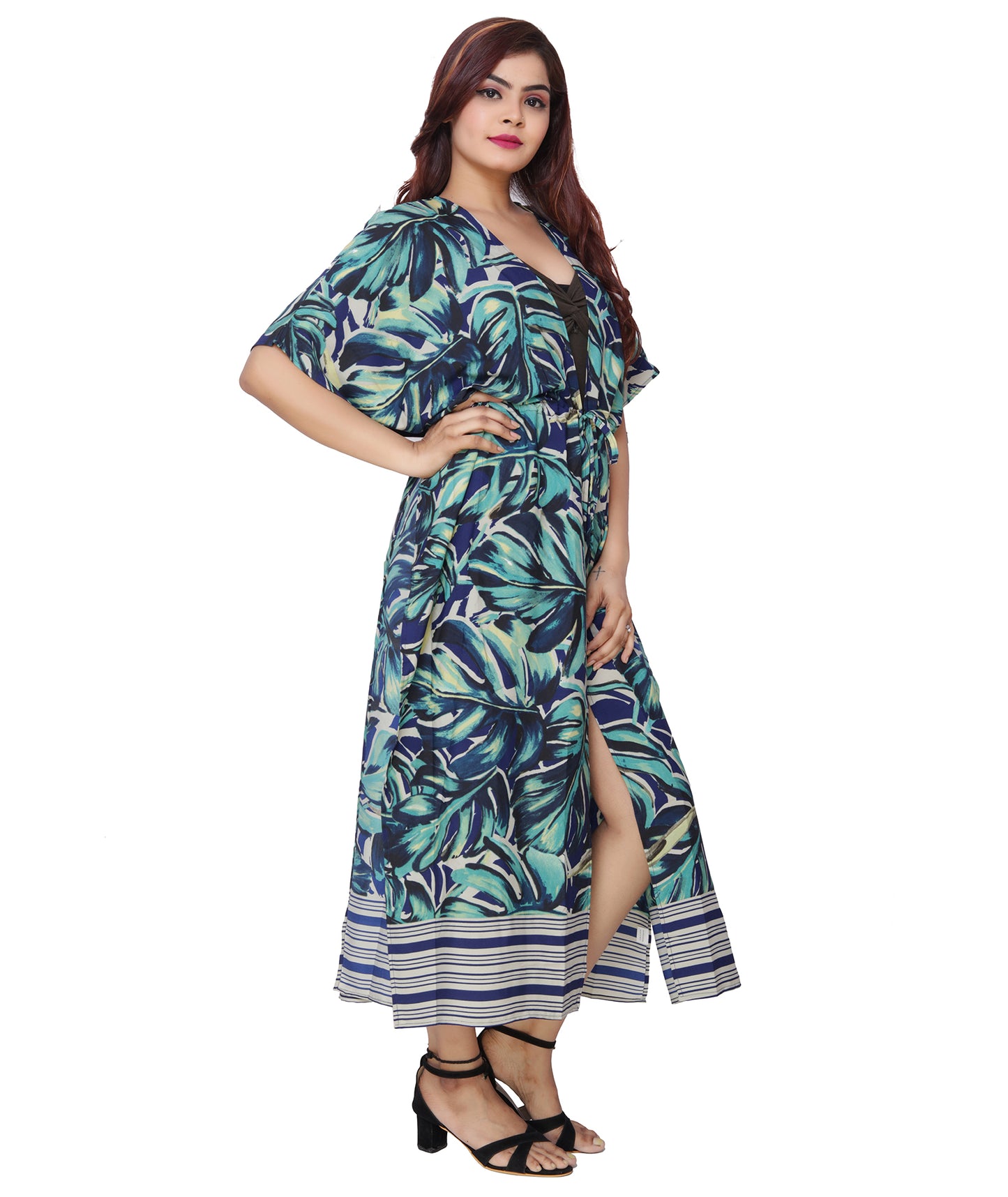 Stylish Dazzleup Kaftan with Adjustable Waist and Loose Sleeves