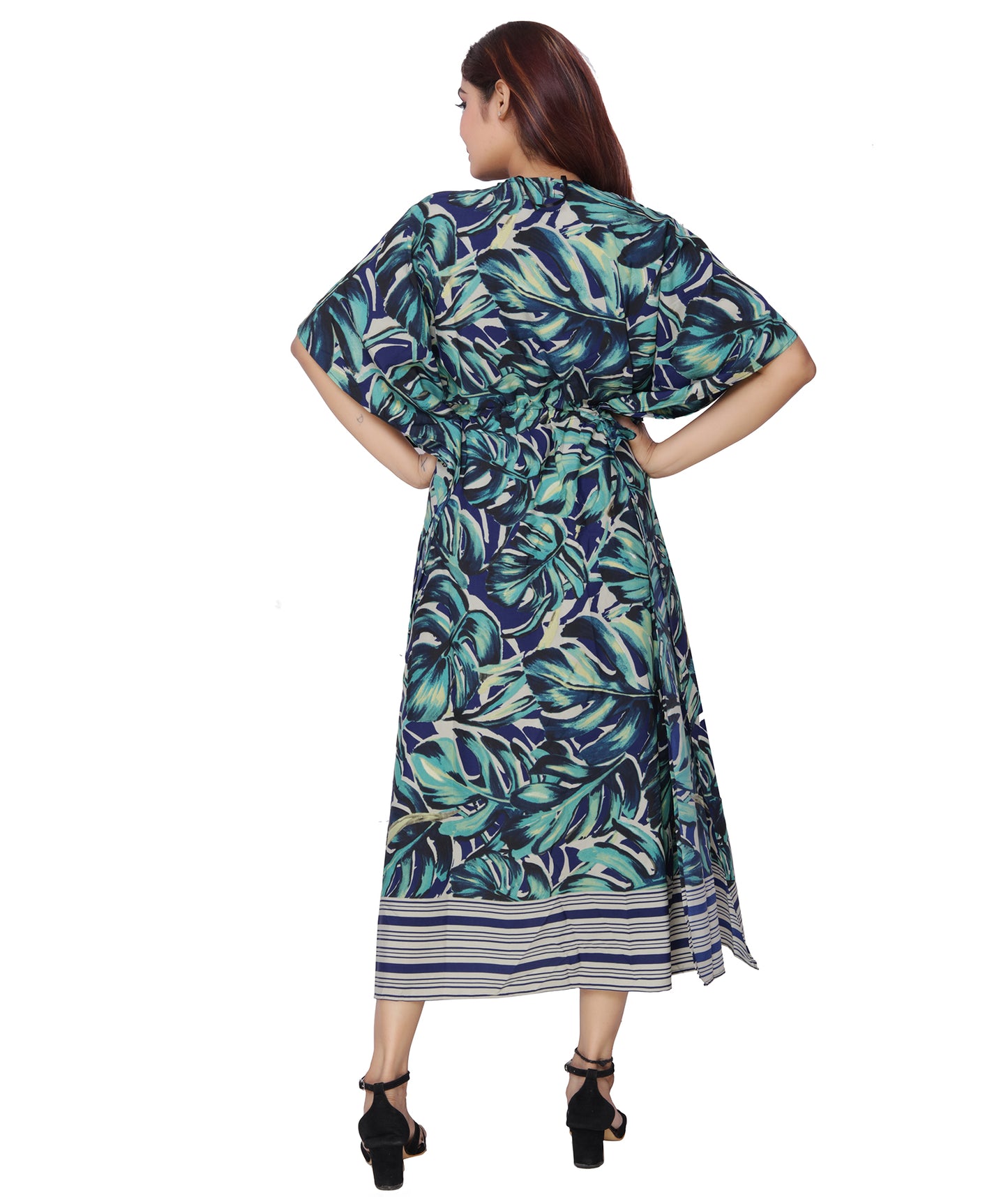 Versatile Ankle-Length Kaftan Shrug for Layering with Tops and Dresses
