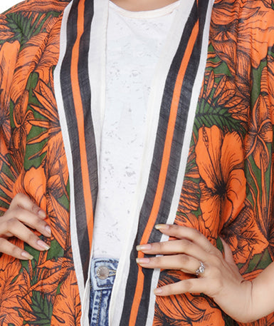 Lightweight Beach and Office Wear Floral Shrug