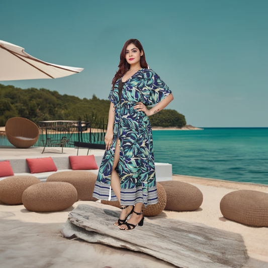 Stylish Polyester Printed Kaftan Shrug for Women | Dazzleup | Perfect Summer Layering Piece
