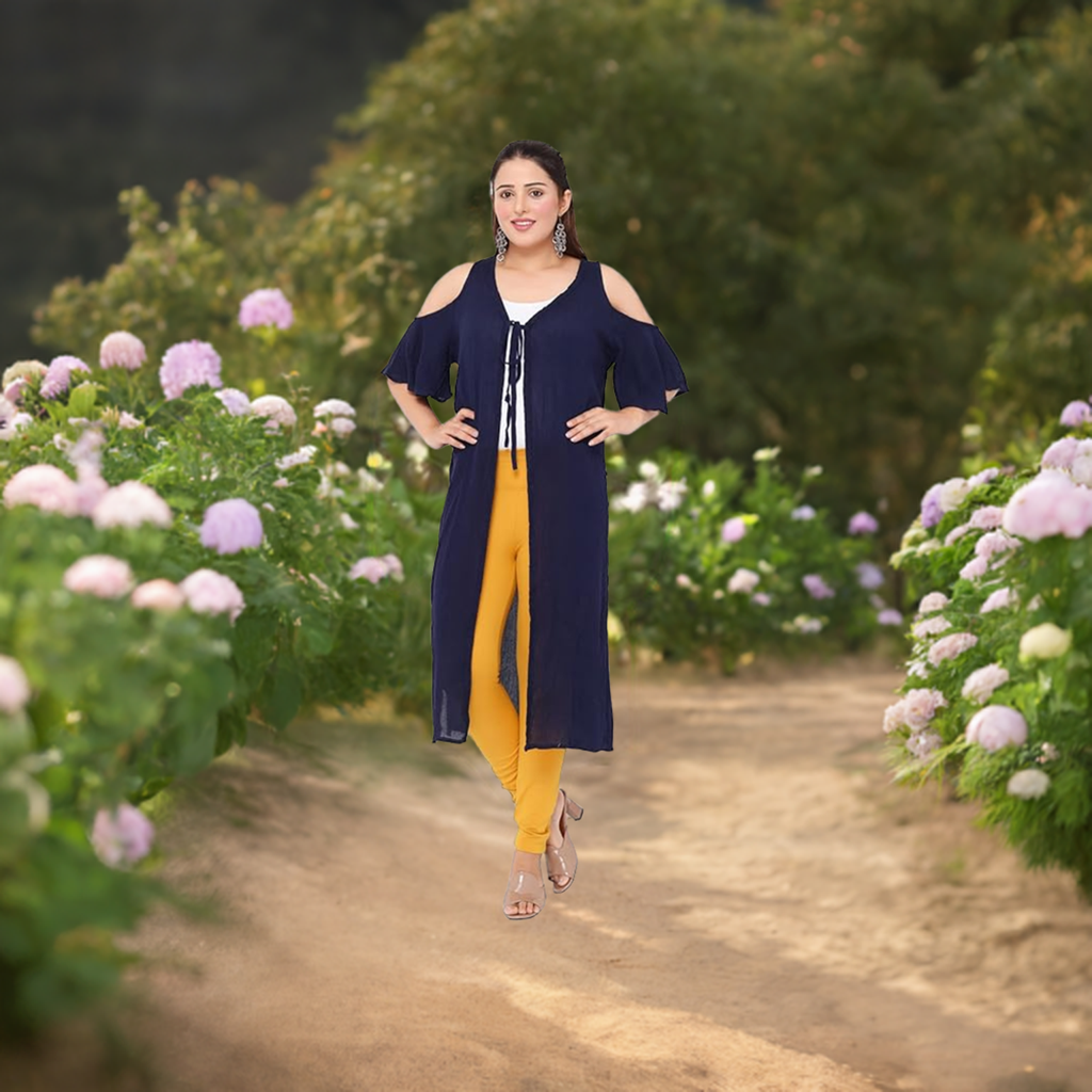 Rayon Solid Ladies Long Shrug | Dazzleup | Stylish Layer for Women