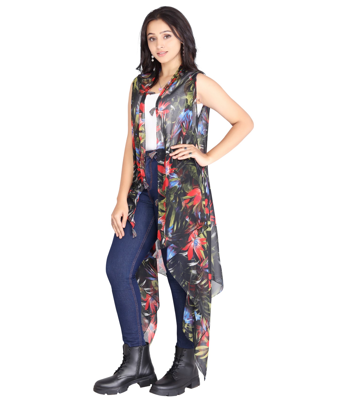 LADIES PRINTED ARMHOLE VEST